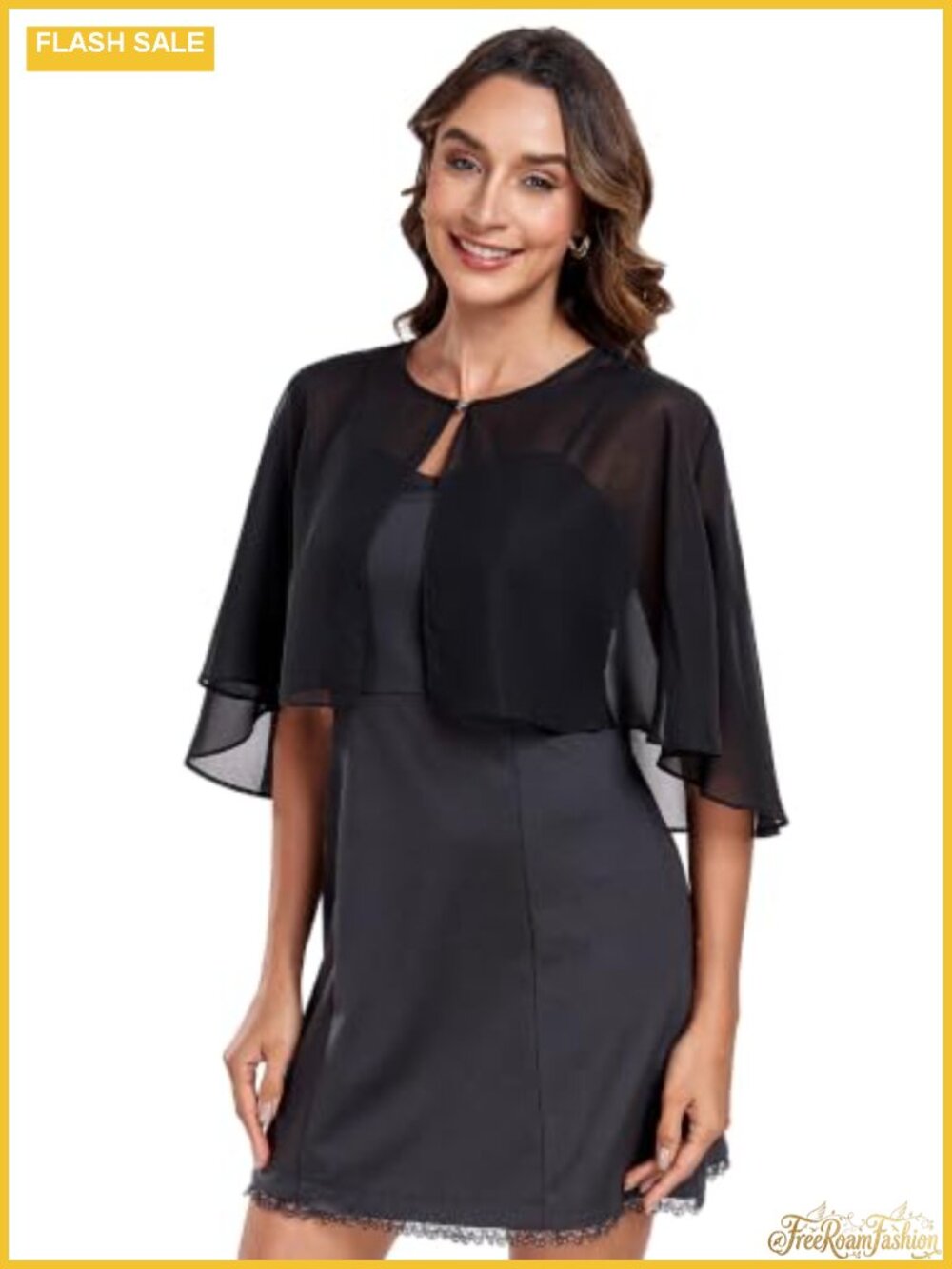 Chiffon Shawl Wrap Evening Dress Wedding Bridal Capelet Soft Elegant